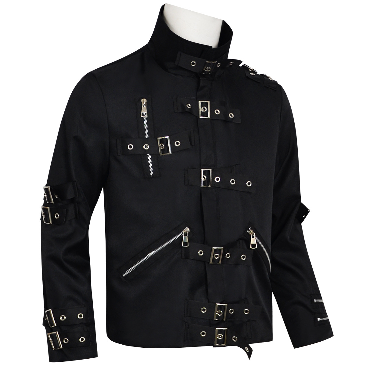 Jaket Kulit Punk Heavy Metal V - Men'S Fashion Leather Jacket ulasan dan harga