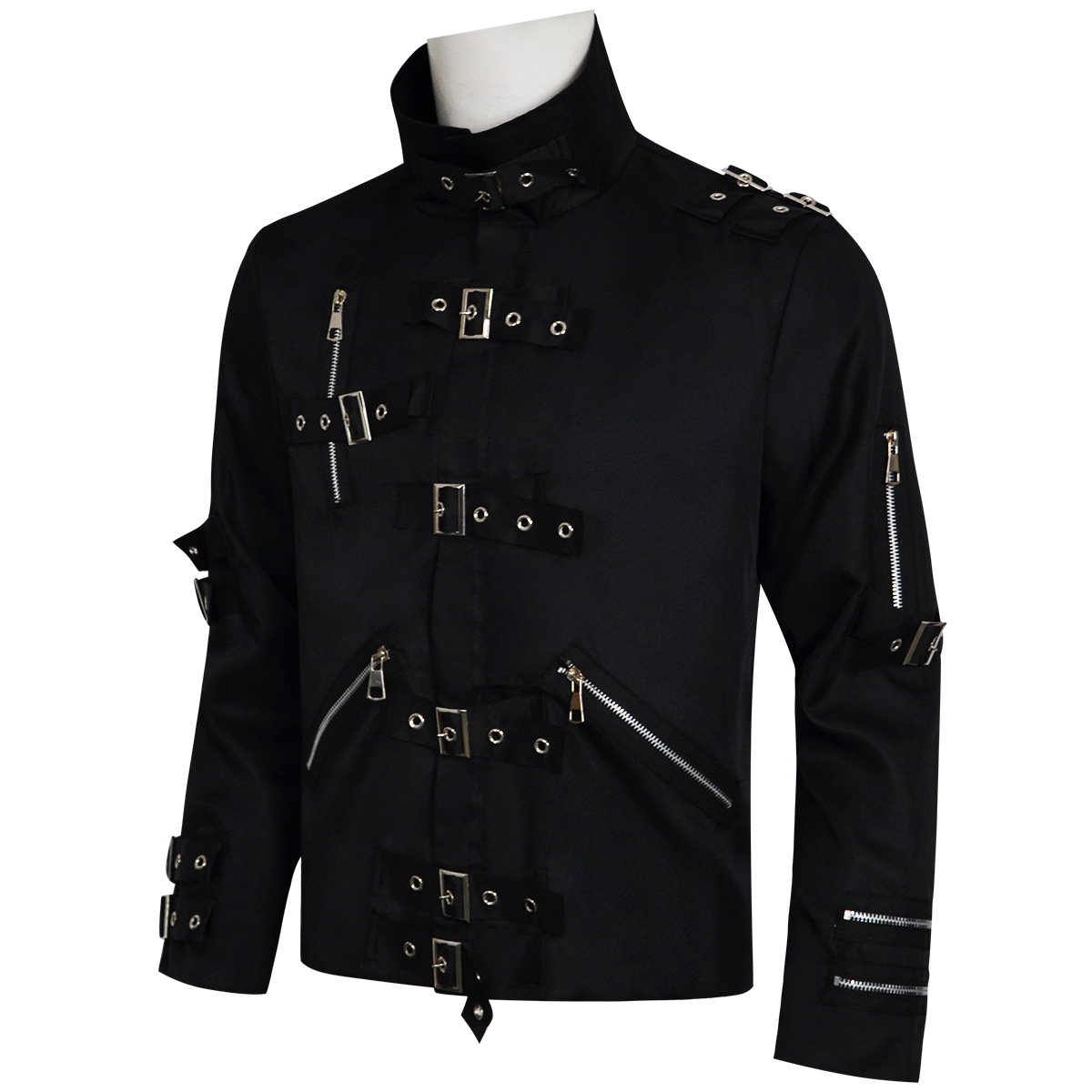Jaket Kulit Punk Heavy Metal V - Men'S Fashion Leather Jacket ulasan dan harga