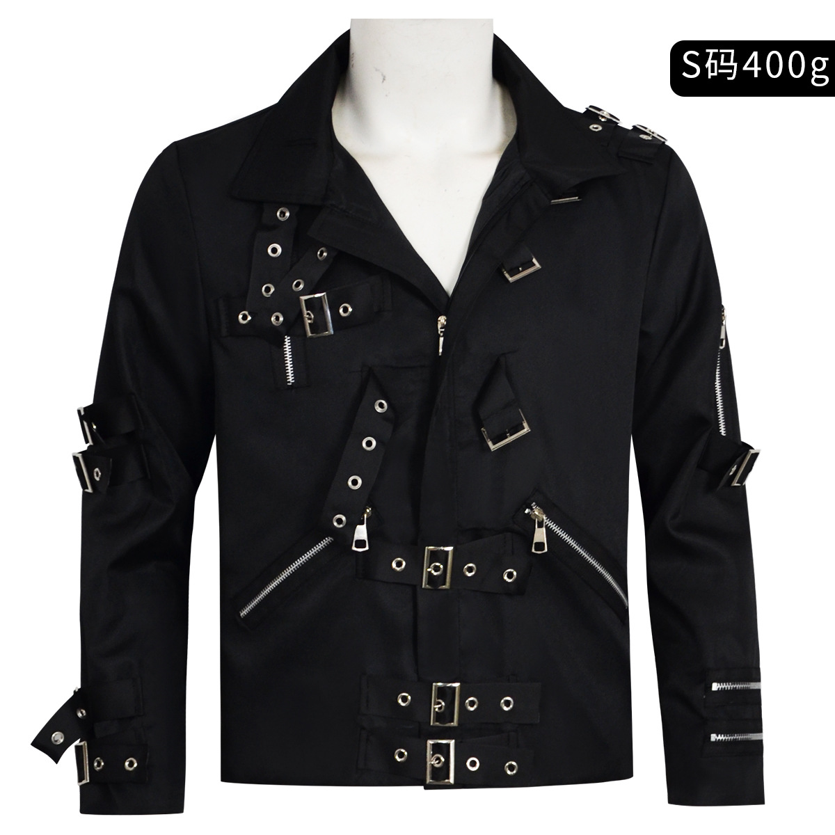 Jaket Kulit Punk Heavy Metal V - Men'S Fashion Leather Jacket ulasan dan harga
