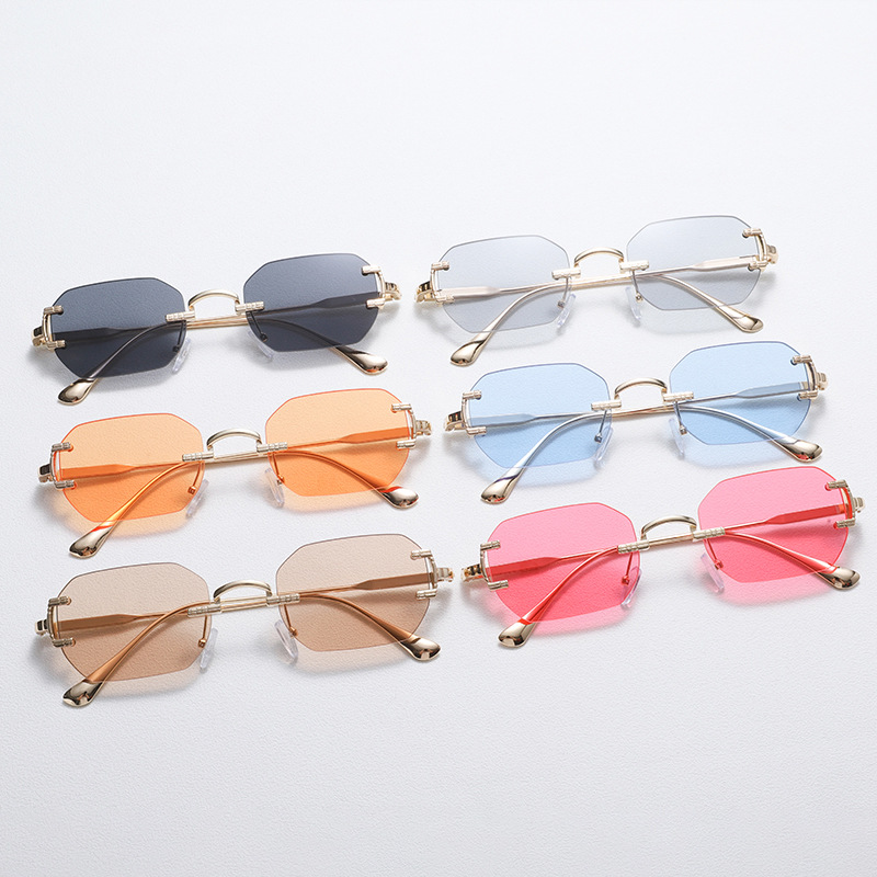 Kacamata Hitam Tanpa Bingkai B - Men'S Fashion Rimless Glasses ulasan dan harga