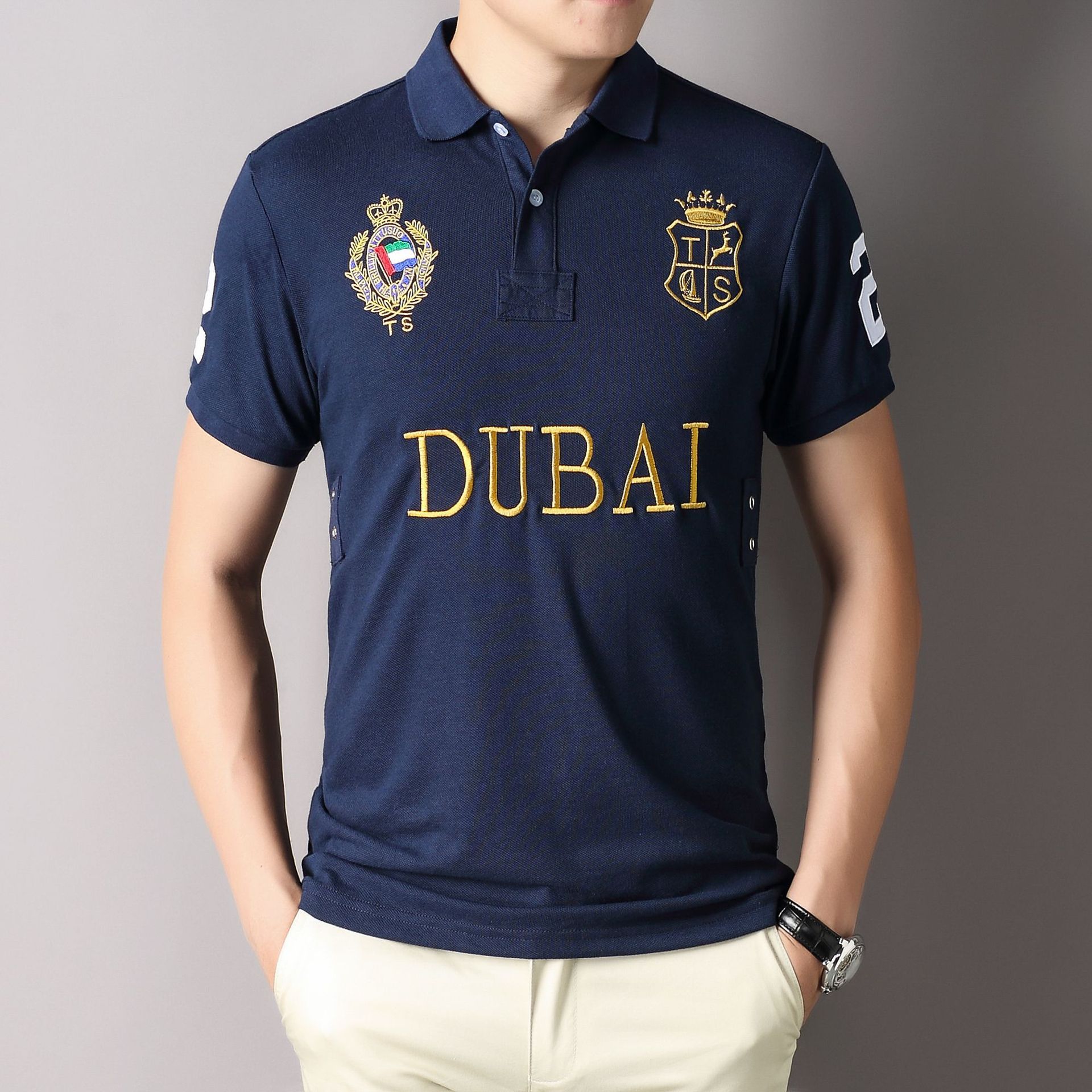 Kemeja Polo baru untuk pria ka - Dubai Men'S Fashion ulasan dan harga