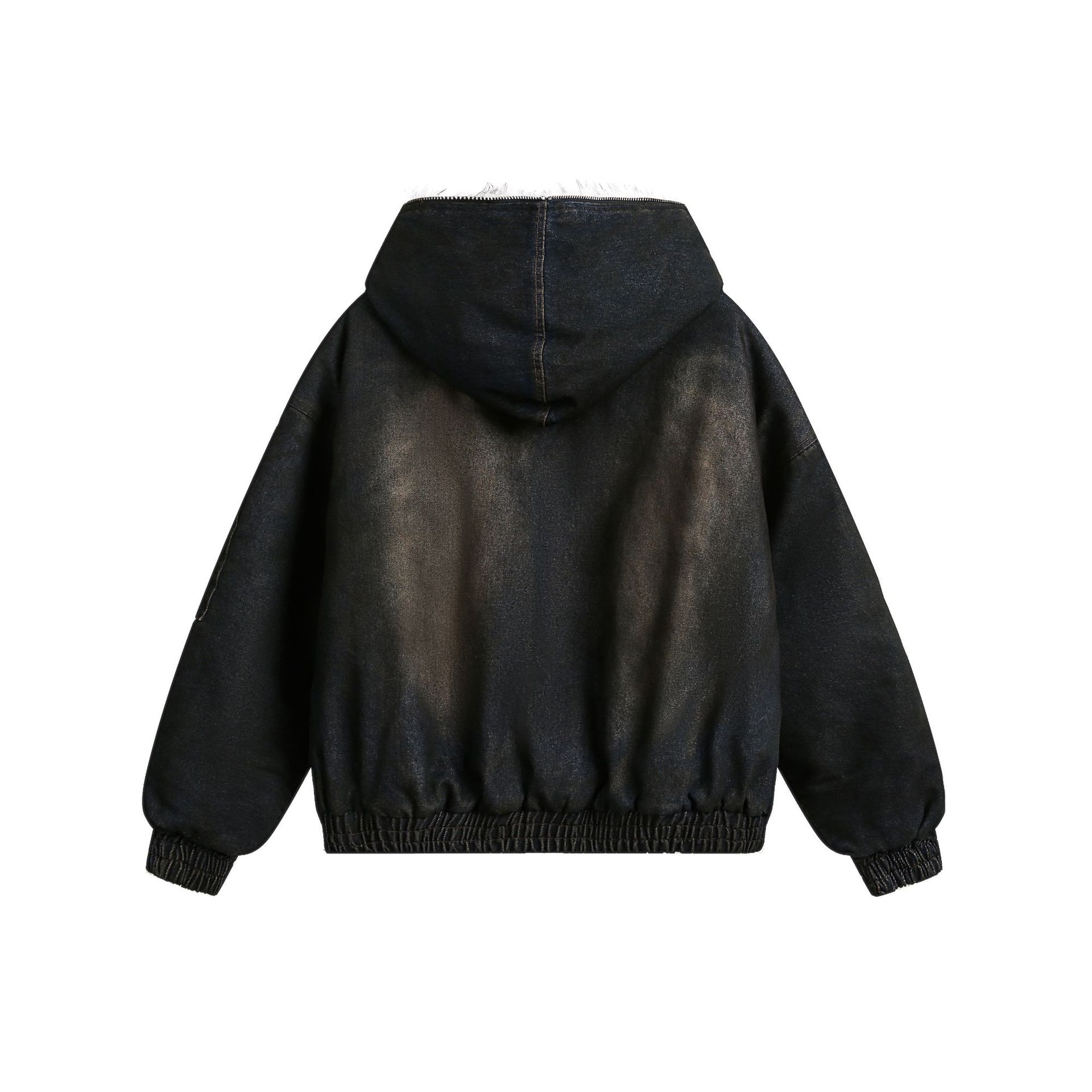 Jaket Hoodie Katun Amerika Mus - Sherpa Jacket Fleece ulasan dan harga