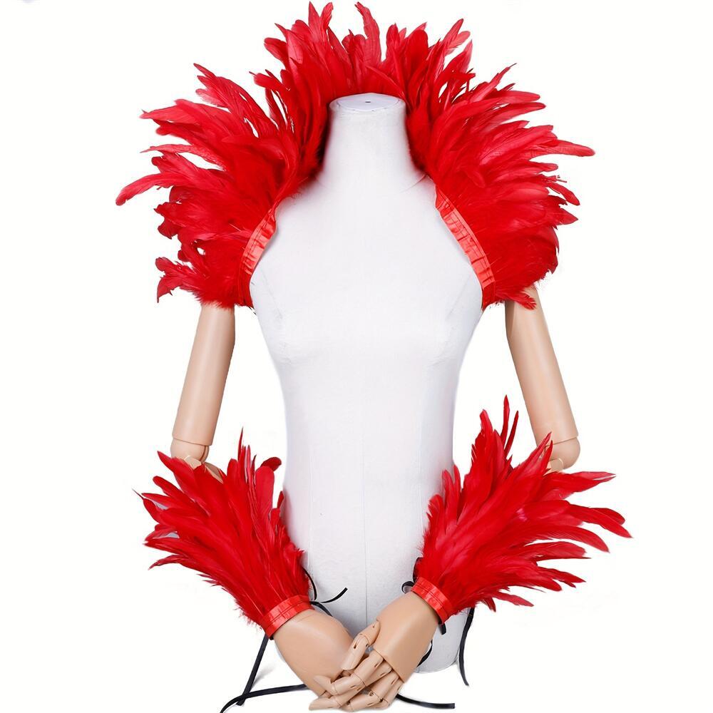 Selendang Wanita Bulu Merah El - Men Fashion Elegant ulasan dan harga