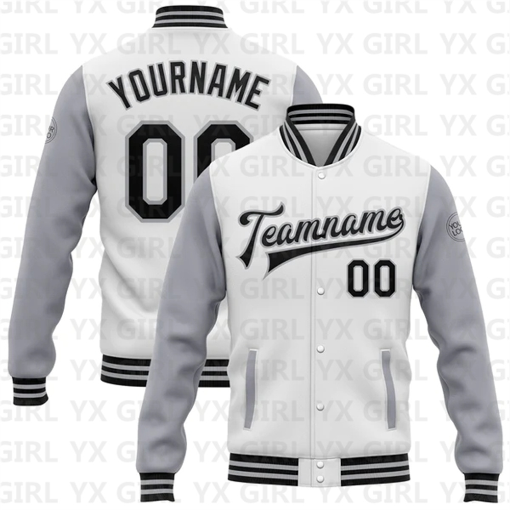 Kustom putih Teal abu-hitam Bo - Varsity Jacket Letterman ulasan dan harga
