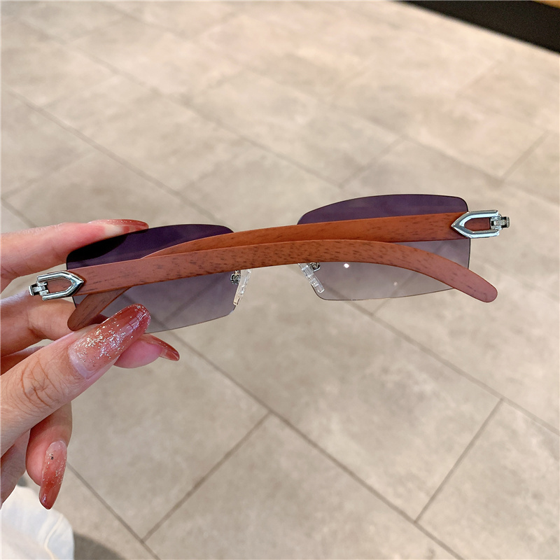 Kacamata Hitam Tanpa Bingkai u - Men'S Fashion Rimless Glasses ulasan dan harga