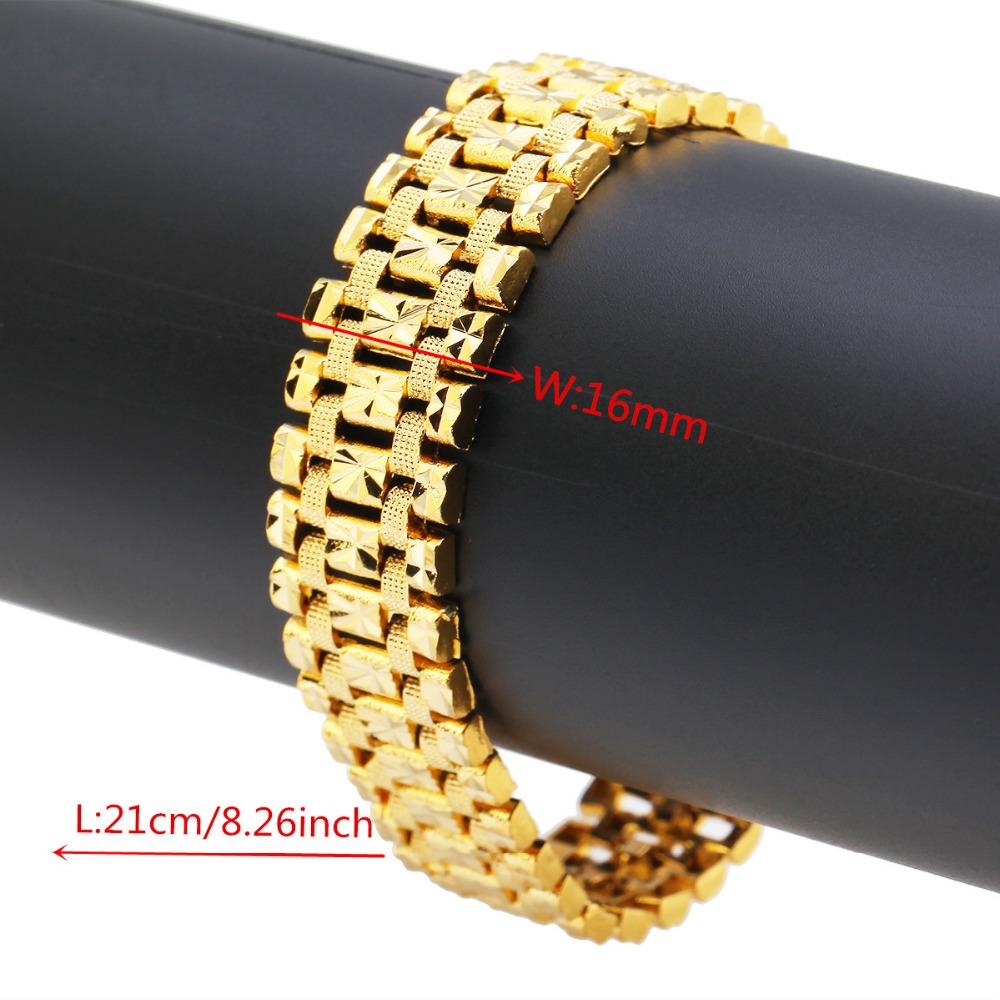 Dubai Emas Gelang Warna Emas P - Dubai Men'S Fashion ulasan dan harga