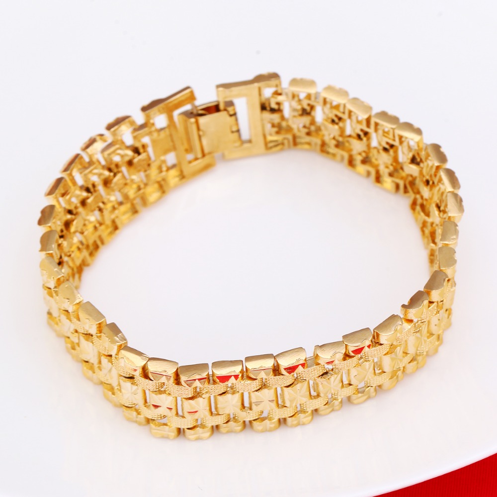 Dubai Emas Gelang Warna Emas P - Dubai Men'S Fashion ulasan dan harga