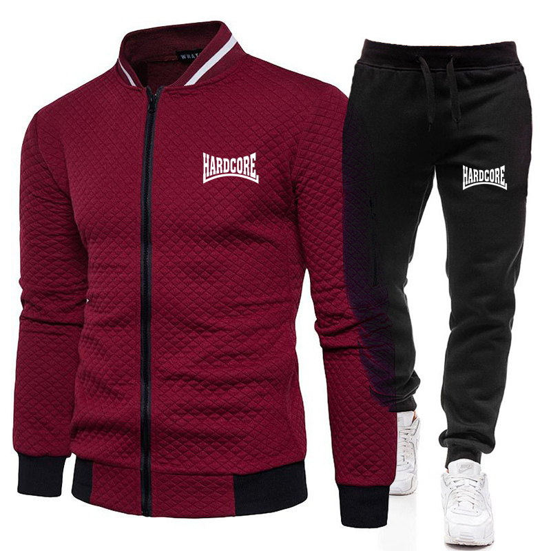 HARDCORE Jaket Set Kerah Tegak - Jacket Mens Fashion ulasan dan harga