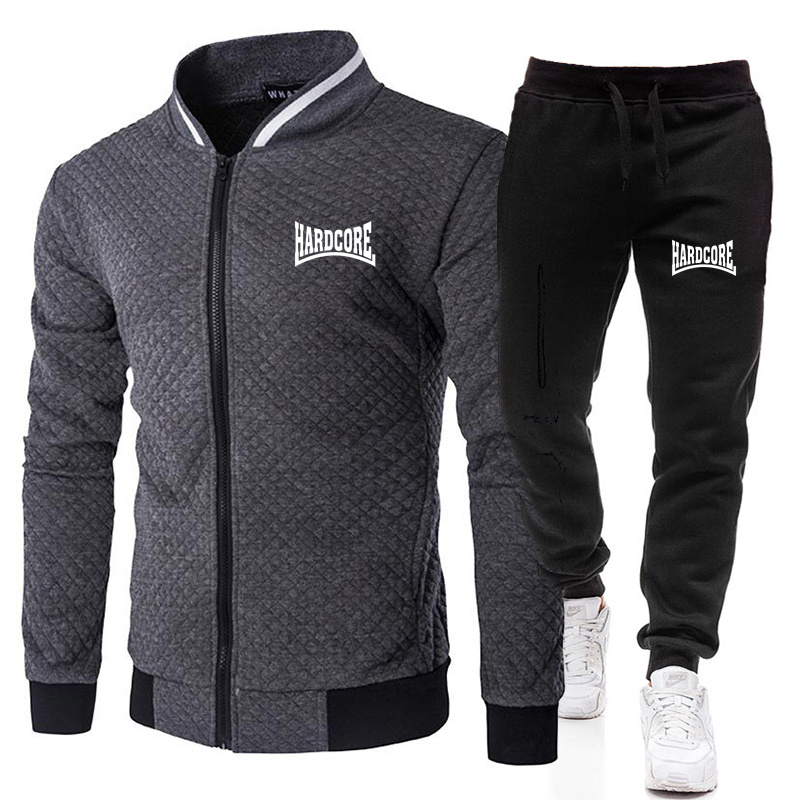 HARDCORE Jaket Set Kerah Tegak - Jacket Mens Fashion ulasan dan harga