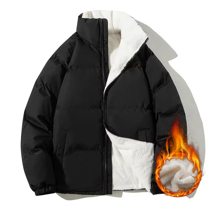 Jaket Parka Pria Model Couple  - Sherpa Jacket Fleece ulasan dan harga