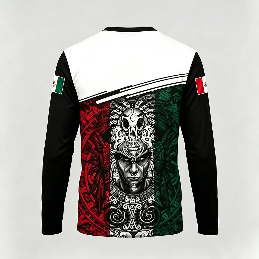 Kaos Lengan Panjang Bermotif T - Mens Fashion Mexico ulasan dan harga