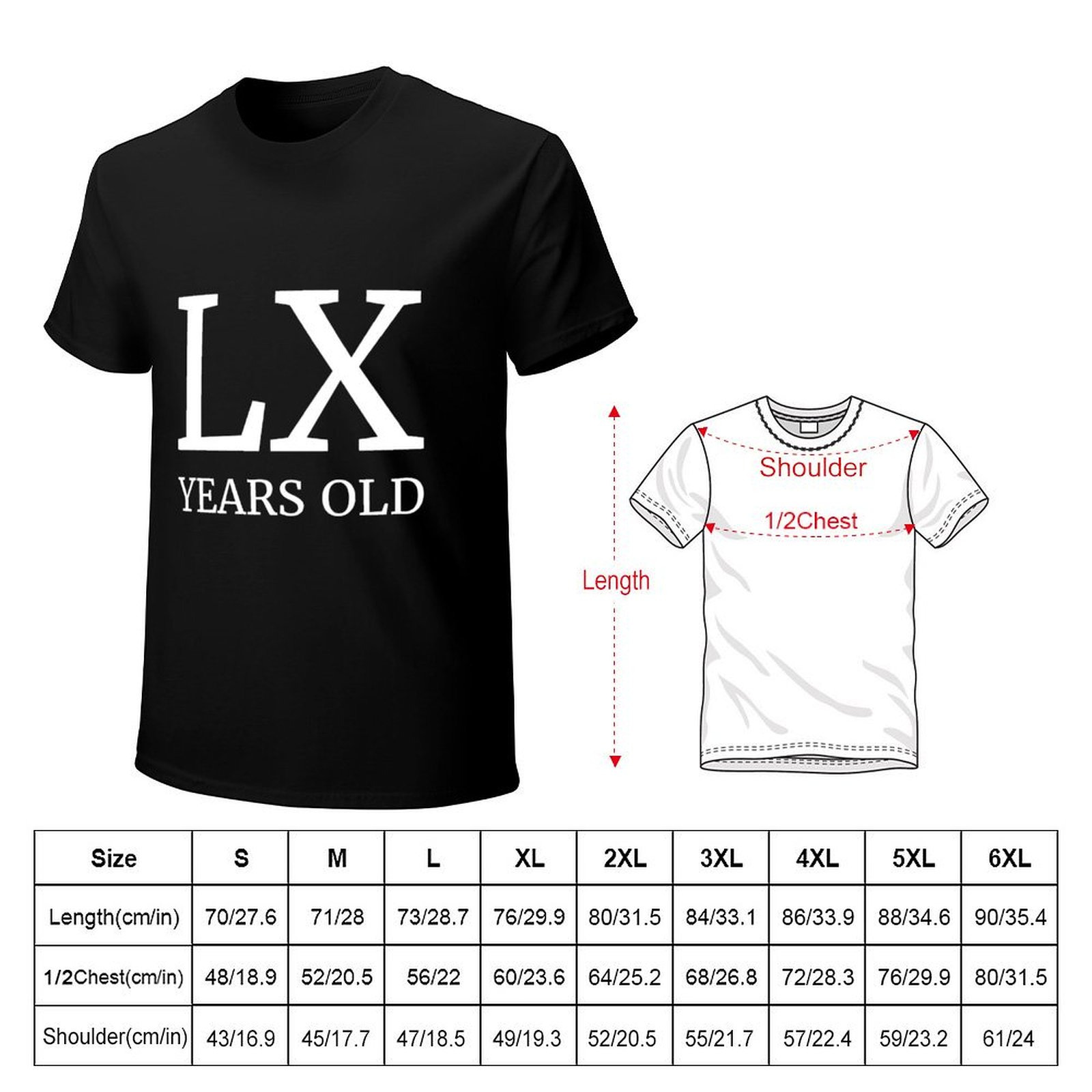 Kaos LX Hadiah Ulang Tahun ke- - Men'S Fashion For 60 Year Old ulasan dan harga