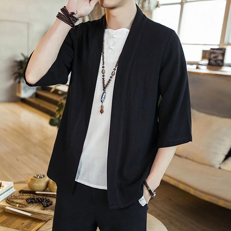 Kimono Jepang Cardigan Pria St - Mens Fashion Jumpers ulasan dan harga