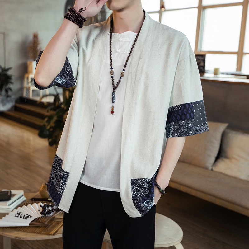 Kimono Jepang Cardigan Pria St - Mens Fashion Jumpers ulasan dan harga