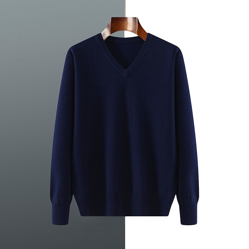 Sweter Kasmir Pria Kerah V Mus - Mens Fashion Jumpers ulasan dan harga