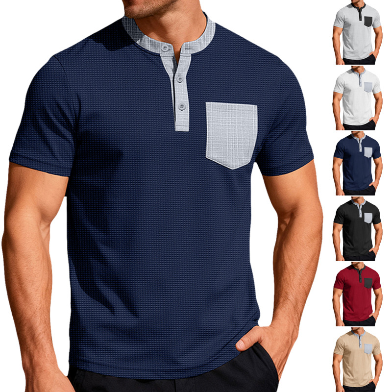 Amazon Summer Men's Stand Coll - Amazon Men'S Fashion ulasan dan harga