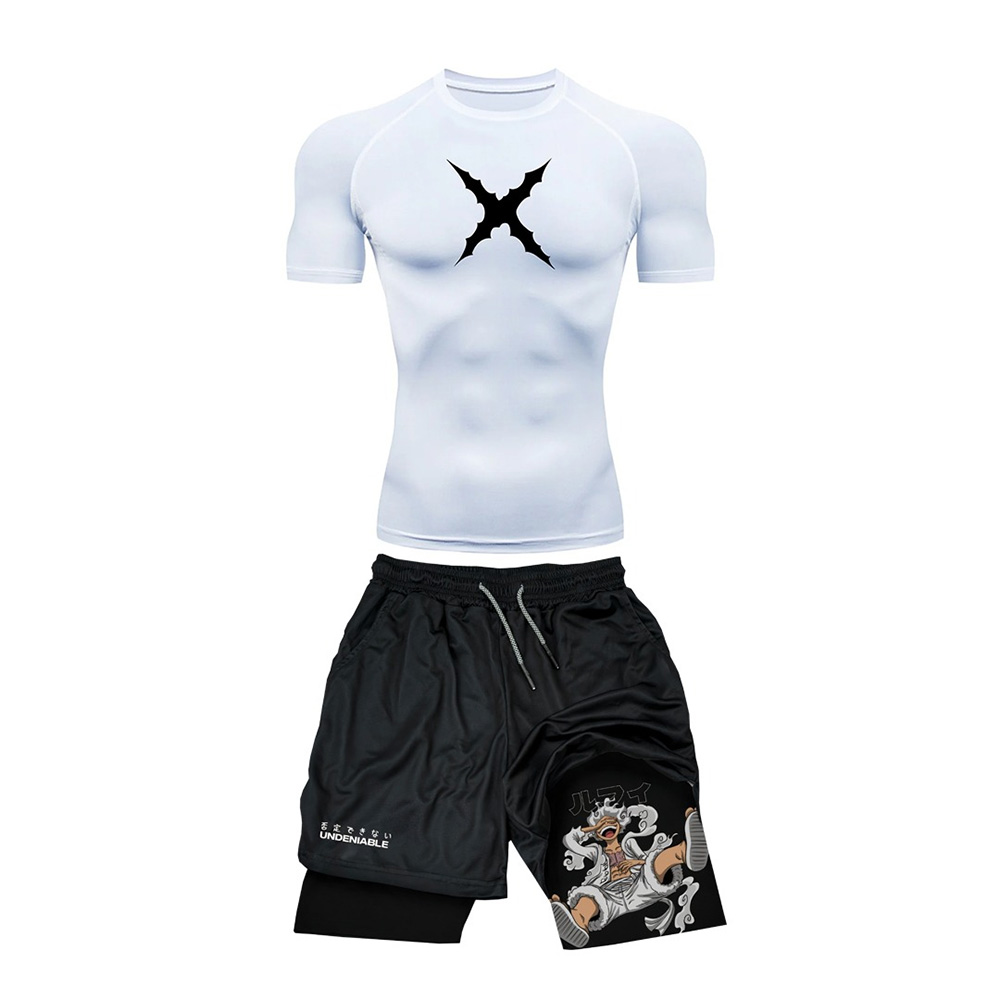 Set Kaos Olahraga ONE PIECE Lu - Men'S Fashion 2025 ulasan dan harga